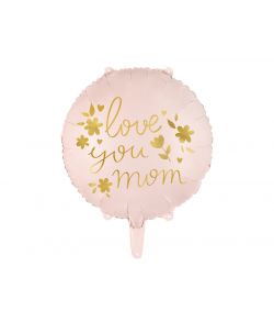 Sød folieballon LOVE YOU MOM