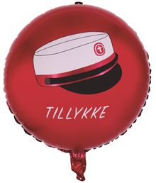 Folieballon studenterhue rød 45 cm