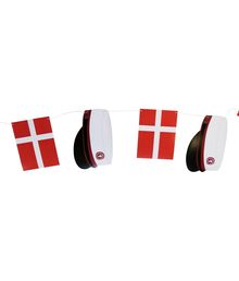 Flot student guirlande med rød hue og flag.