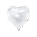 Folie ballon Hvid hjerte 61 cm