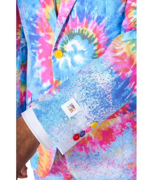 Flot OppoSuit Tie Dye jakkesæt i pastel farver.