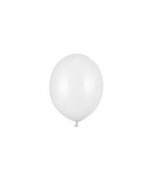 Flotte små metallic hvide på 12 cm. 