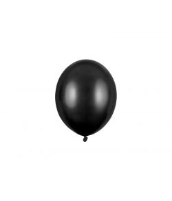 Flotte 100 stk små sorte balloner med metallic look. 