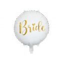 Folieballon Bride hvid 