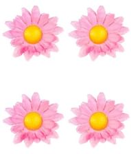 Flotte dekorative lyserøde blomster. 