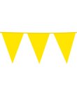 Flot gul vimpelguirlande med store vimpler. 