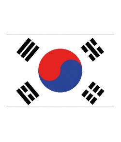 Sydkorea flag i polyester.