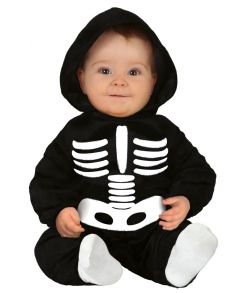 Sødt skelet baby kostume str. 12 - 24 mdr.