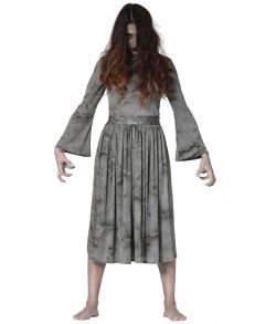 Spøgelse kjole med slidt motiv.