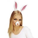 Kanin næse i gummi med elastik