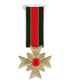 Flot medaljon med bånd og sten til uniform udklædningen.