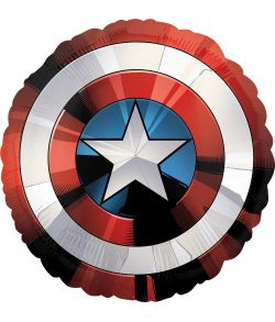 Flot Captain America skjold folieballon. 