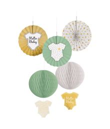 Flotte Hello Baby loftdekorationer.