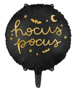Sort folieballon Hocus pocus.