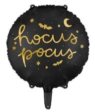 Sort folieballon Hocus pocus.