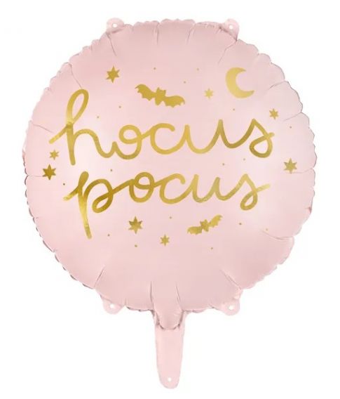 Flot pink Hocus Pocus folieballon. 