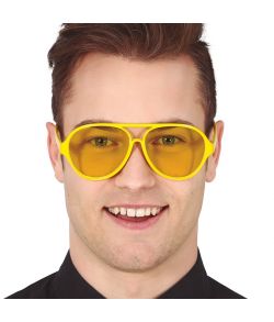 Gule briller med gult glas