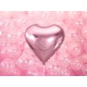 Flot lyserød hjerte folieballon