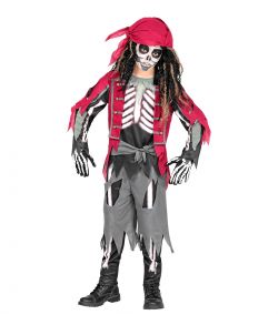 Pirat skelet kostume