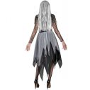 Flot sort og grå spøgelse kjole med med spindelsvæv ærmer.