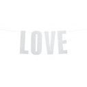 Flot LOVE banner med glimmer