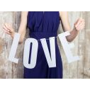 Flot LOVE banner med glimmer