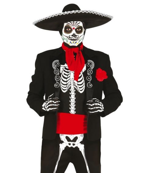 genvinde større samling Køb Mexicansk skelet kostume - Porto fra kun 29 kr - Fest & Farver