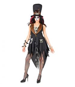 Heksedoktor kostume med kjole og hat. 