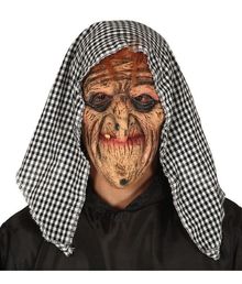 Heksemaske med hætte.