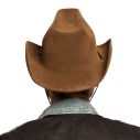 Cowboyhat i læder-look.