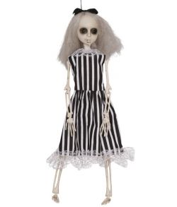 Skelet pige med kjole 40cm.
