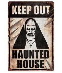 Advarselsskilt Haunted House.