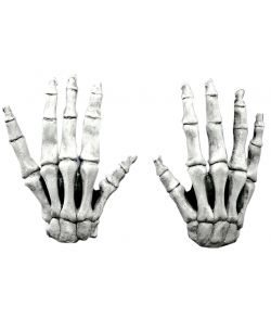 Skelet hænder latex hvid