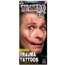 Stretched trauma tatovering.