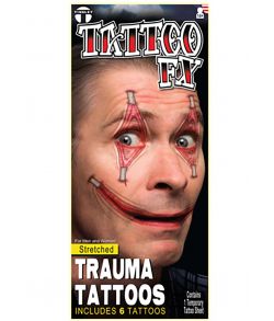Stretched trauma tatovering.