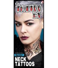 Spider Neck Tattoo NT-001