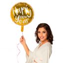 Folieballon HAPPY NEW YEAR guld