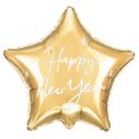 Guld stjerne folieballon, Happy New Year.