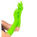 Flotte neongrønne lange handsker. 