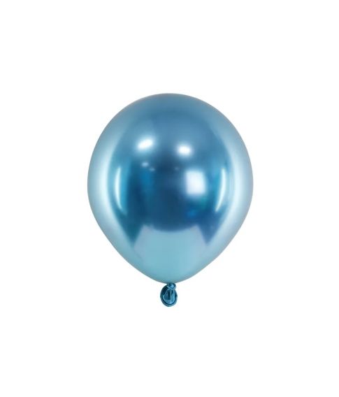 Flotte blå glossy balloner 50 stk