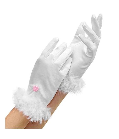 Køb hvide satin handsker til - Porto fra kun 29 kr - Fest & Farver