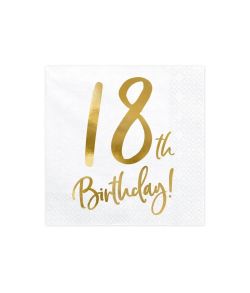 Flotte 18 års Birthday servietter