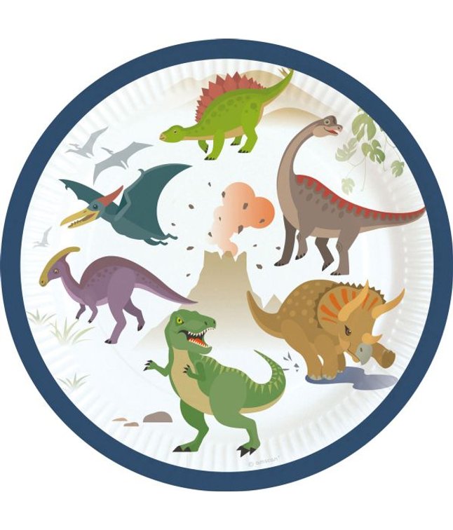 Happy dinosaur tallerken 18cm