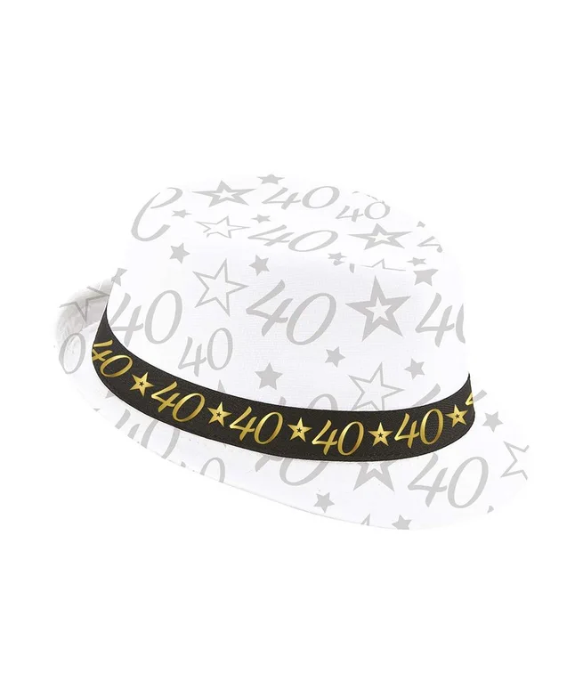 Flot fedora hat til 40 års fødselsdag.
