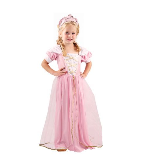 Pink prinsesse kostume til piger str. 3 - 4 år