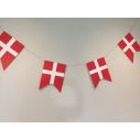 Billig Danmark guirlande med splitflag.