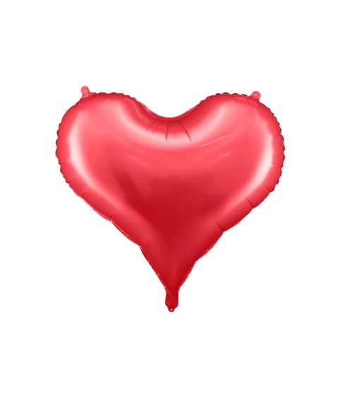 Flot stor rød hjerte folieballon