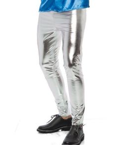 Smarte sølv bukser til disko udklædningen. 