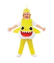 Sjovt Baby Shark kostume til børn. 