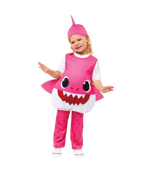 Sjovt Mommy Shark kostume til børn. 